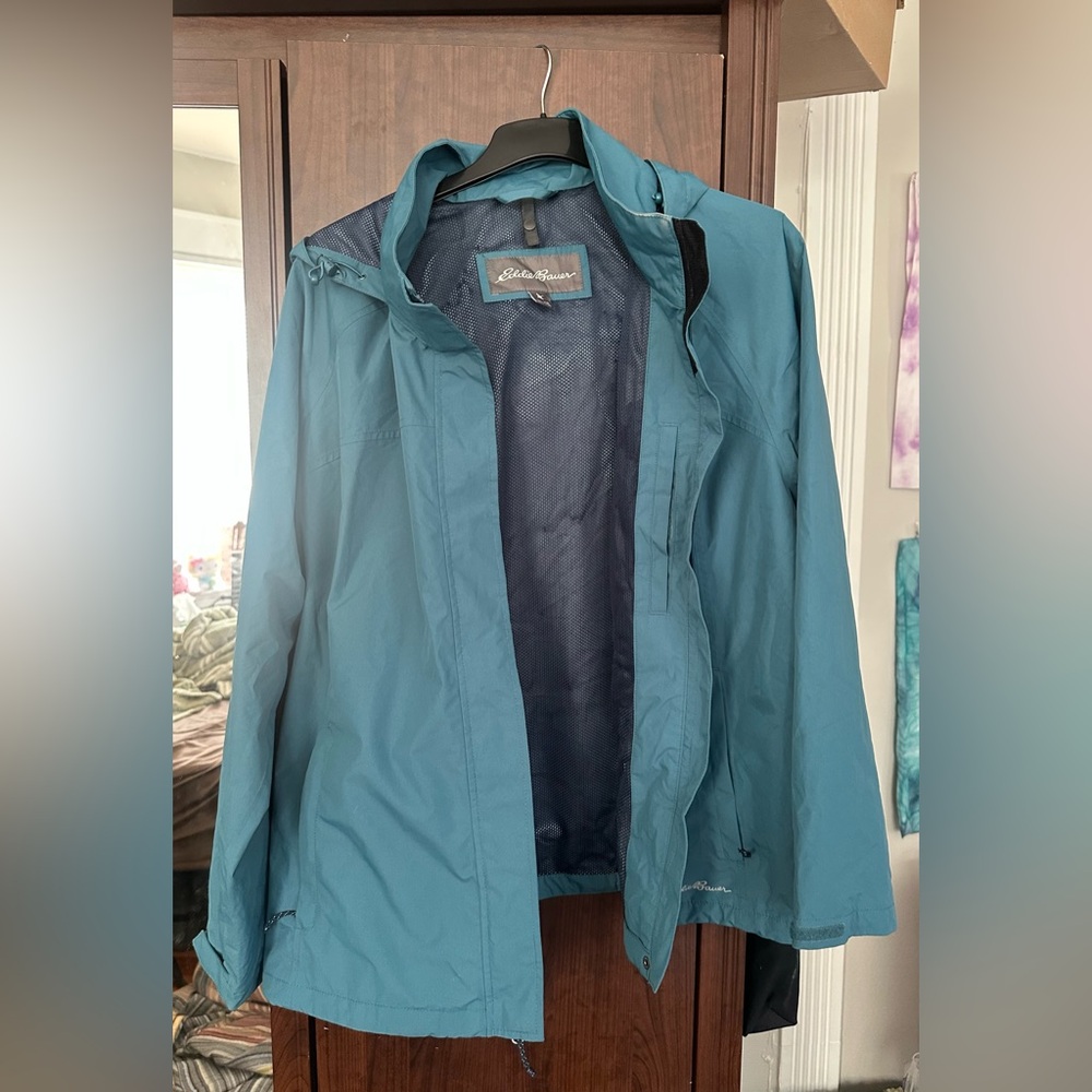 Eddie Bauer Women’s Packable Waterproof Rainfoil Rain Jacket